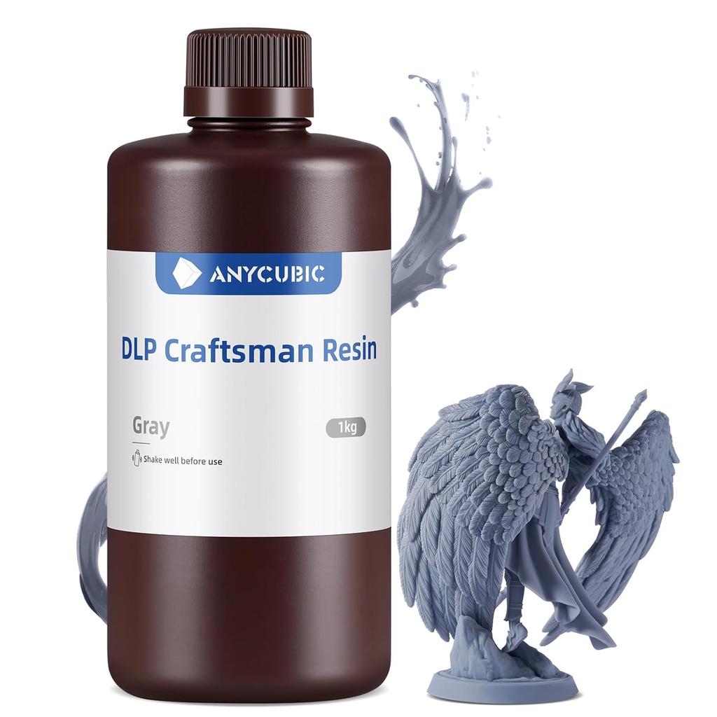 ANYCUBIC 3D Printer Resin, 365-405nm DLP UV-Curing Resin for Photon Ultra/Photon D2, High Precision and Fast Curing Craftsman Resin for DLP LCD SLA