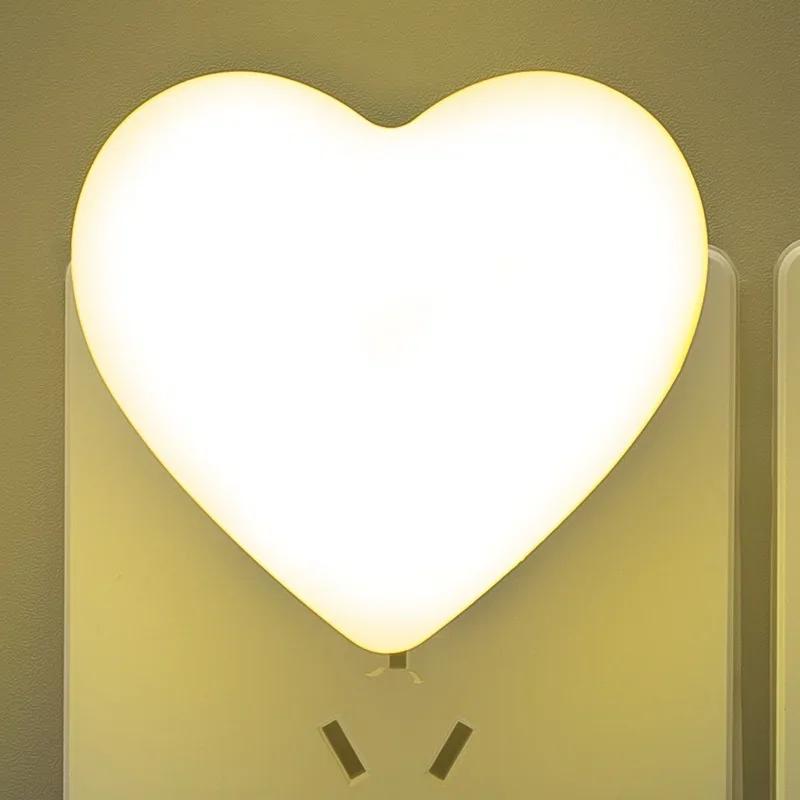 LED Night Light Sensor Control Night Lamp Energy Saving LED Sensor Lamp US Plug Nightlight for Children Kids Bedroom Stairs
