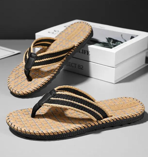 

В єтнамки чоловічі літні нековзні м які шльопанці на товстій підошві чоловічі високоякісні для вулиці спортивні пляжні сандалі 45