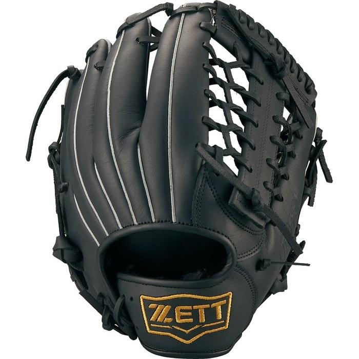 ZETT Soft Baseball Glove All-Round Use, Infield/Outfield, Right Hand Throw, Black (1900), BSGB3910A, Size 5