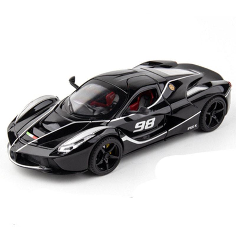AAYG1 1:24 Laferraris Alloy Sports Car Model Diecasts Metal Toy Racing Vehicles Car Model Simulation Sound Light Collection Kids Gifts