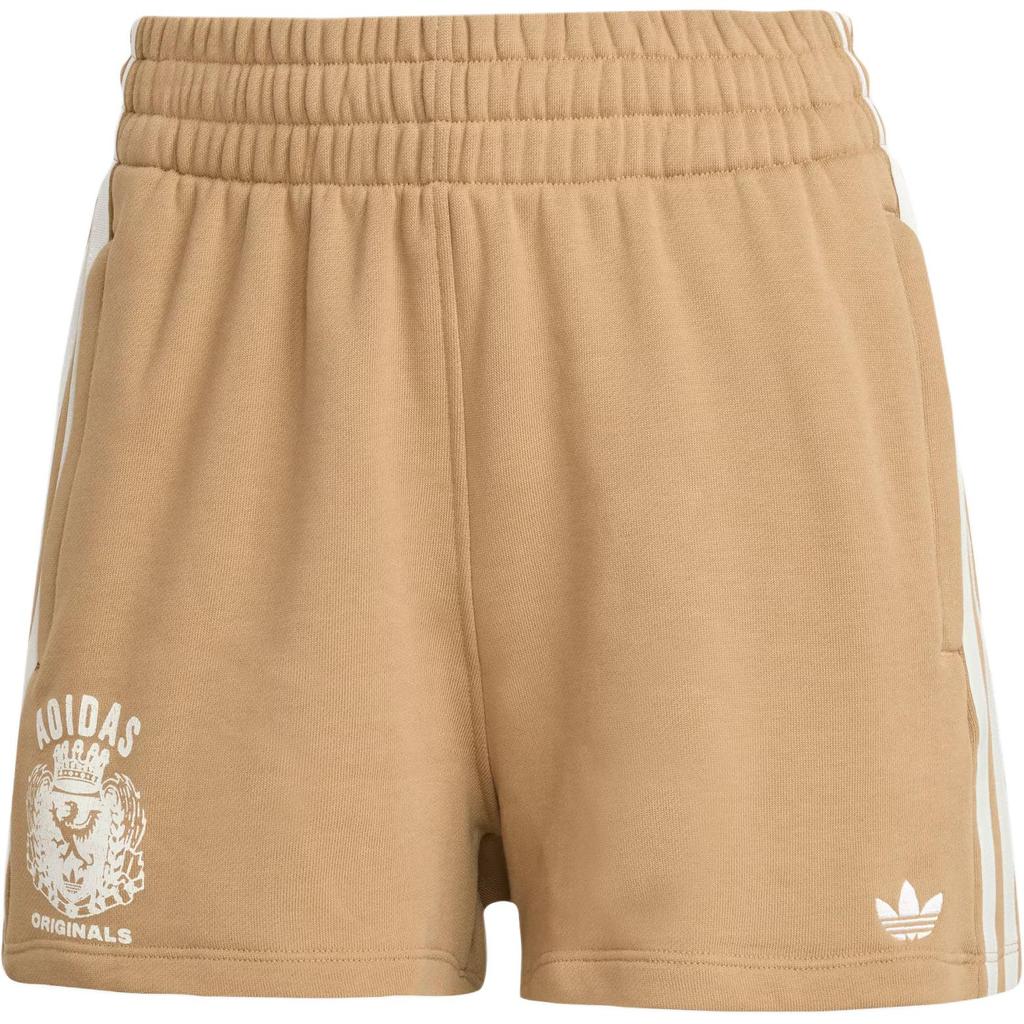 Adidas Originals Loose Graphic Crest Shorts Striped Casual Retro Women Shorts JW6063