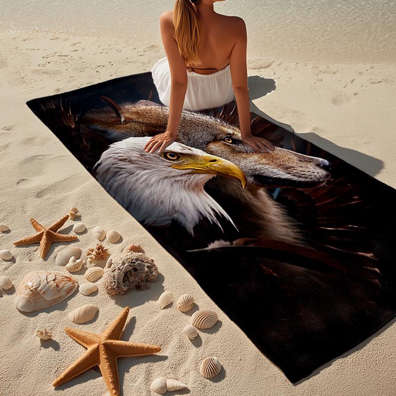 Winged Beasts Of Legend Beach Towel, Super Soft Microfiber, Gift for Her/Him, Birthday, for Pool, Beach, Travel, Home Decor Fan gifts