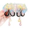 Jade Rabbit Bowknot Light-Up Hair Clip with Tassel for Girls - Hanfu Style