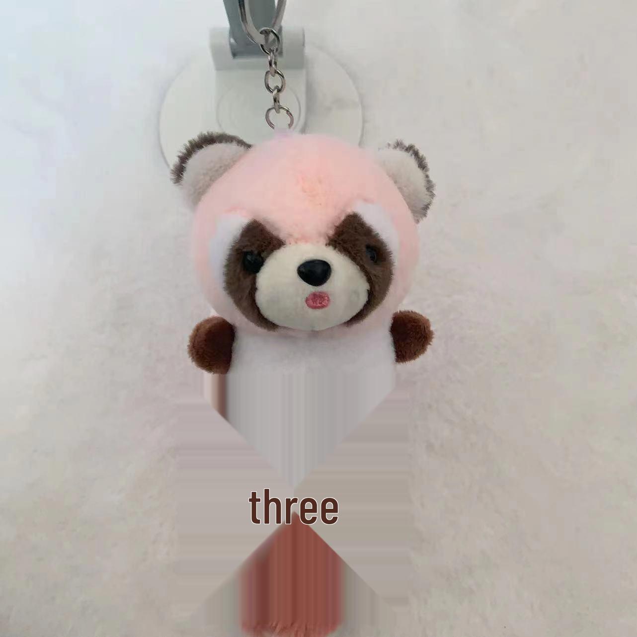 

Очаровательный плюшевый брелок-подвеска с длиннохвостым енотом