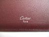 Autentická peněženka Cartier Must de Cartier Černá kožená bifold Dlouhá bankovka #a664 Repasované