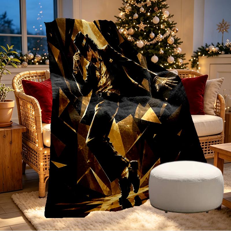 Coperta Stampata Michael Jackson - Morbida e Confortevole, per Camera da Letto, Viaggio, Divano, Decorazione Casa - Regalo di Compleanno Natale per Amico