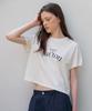 BUT'TON Logo Crop T-Shirts (Ivory)