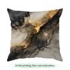 1 Black Gold Marble Light Luxury Cushions Pillowcase Polyester Cushion Cover Throw Pillow Pillowcover Home Car Sofa Decor