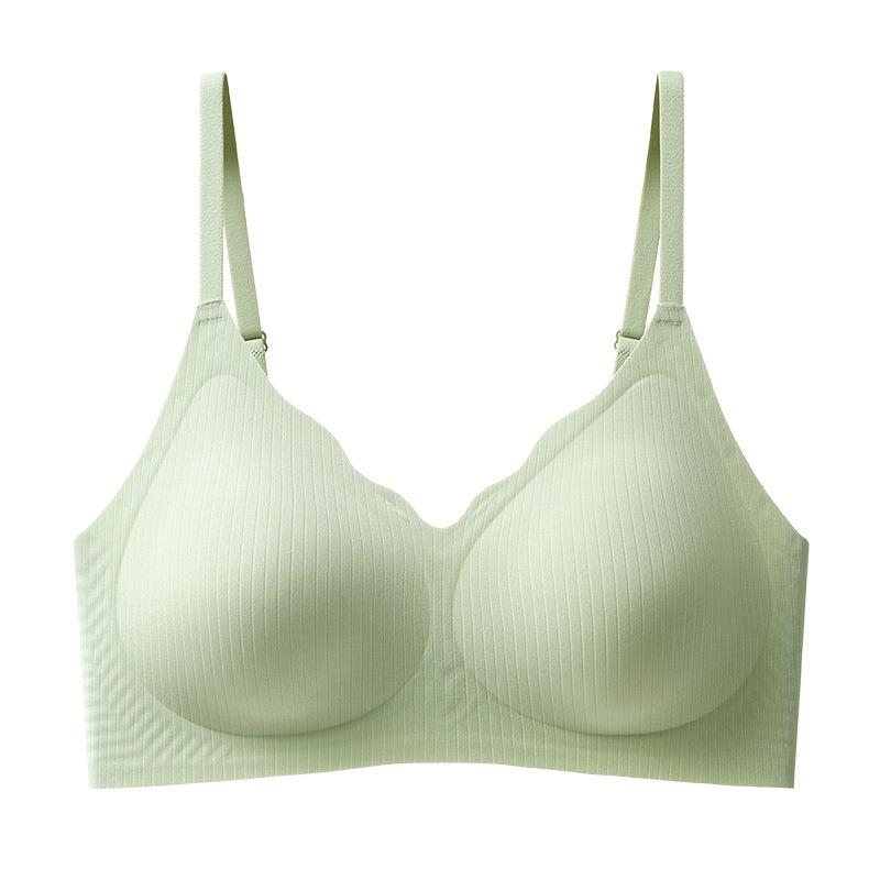 Summer seamless underwear women's small breasts gather and show big new breasts anti-sagging no steel ring bra