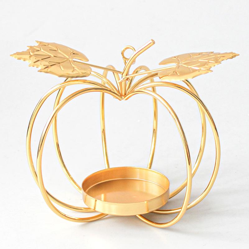 Home Decor Christmas Candle Holder Gold Black Candle Holder Lightweight Iron Stylish Statement Decoration Supplies