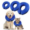 Pvc Pet Protective Inflatable  Collar With Adjustable Magic Stickers Soft Skin-friendly Warm Anti-bite Pet Recovery Collar