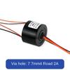 hole Dia.7mm / 5mm 220v 2A 2/4/6 channels  SRT007-22-04U Through-hole electric slip ring Conductive ring brush Hollow shaft