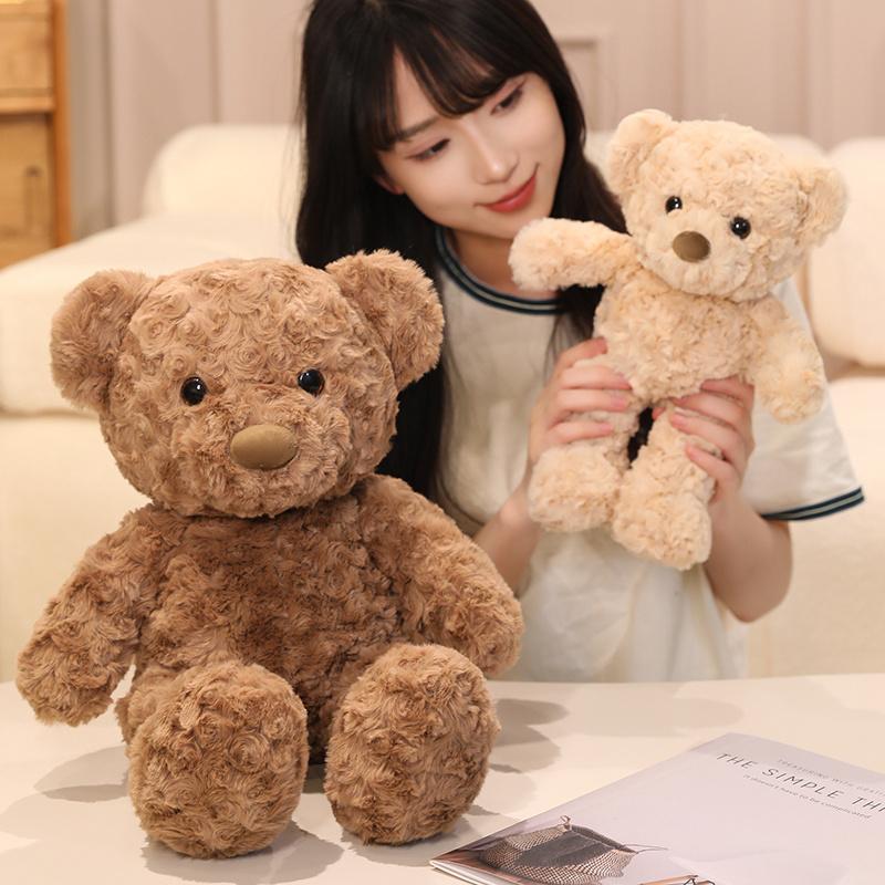 Kawaii Bear Plush Toy 30/45cm Soft Stuffed Animal Teddy Bear Pillow for Kids Girls Christmas Birthday Gift Home Decor