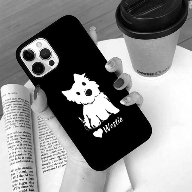 Autumu West Highland Terrier Westie Phone Case Cover for iPhone 17 Air 16 16e 15 12 11 13 14 Pro Max Apple Plus