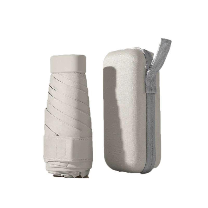 Parapluie Compact Double Usage Pluie & Soleil - Mini Parasol Portable pour Femmes, Imperméable, Crème Solaire