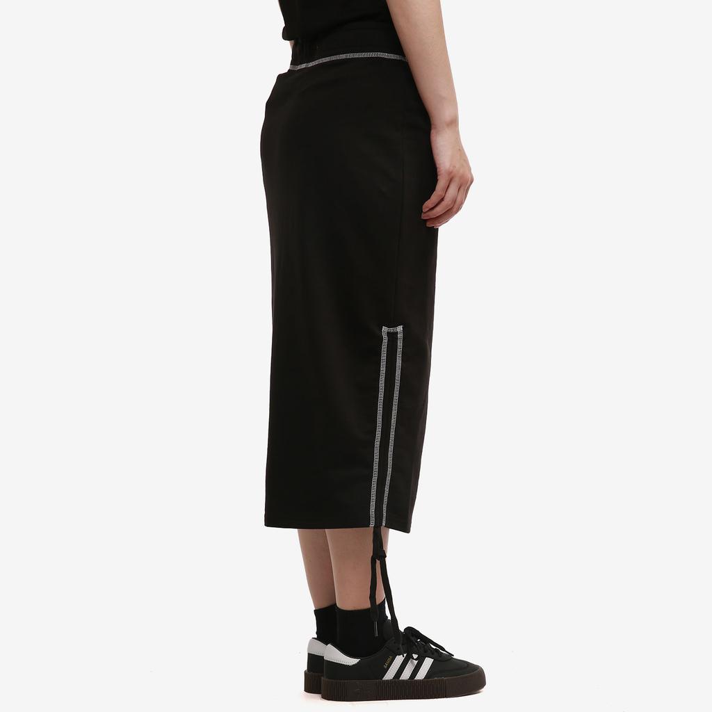 Puma Unifarbener sportlicher atmungsaktiver Midirock Damen Unterteile Schwarz 531315-01