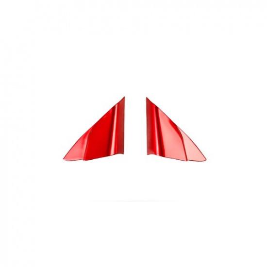 Car Front Triangle A Pillar Panel Trim 2* For Toyota Camry 2018- Bright Red
