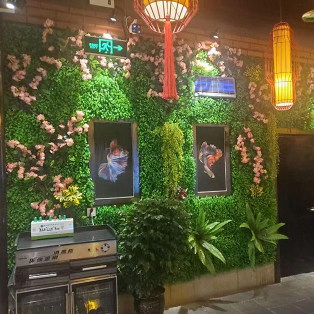 DIY Artificial Plant Wall Panel Eternal Life Simulation Maple Plant Sheet  Wedding