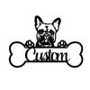 Personalized Metal Dog House Sign, Rustic Wall Decor for Pet Lovers, Unique Gift for Dog Owners, Outdoor Garden Art