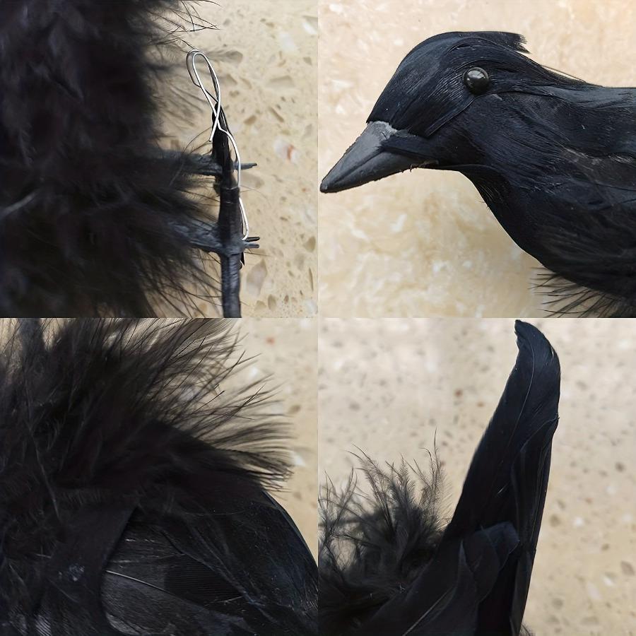 Realistic Artificial Crows Party Ornament Halloween Decorations 2023 Halloween Party Props Horror Crow Decoration
