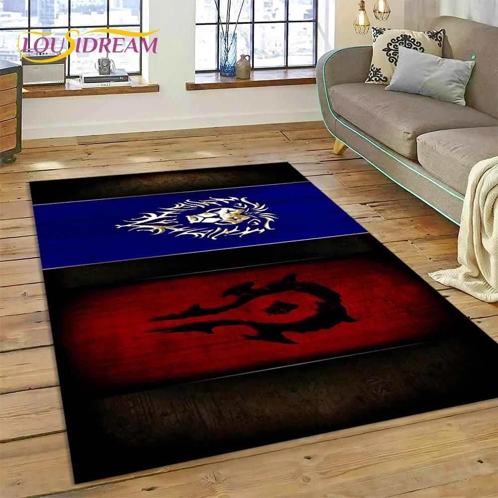 WOW, World of Warcraft Demon Hunter, Lich King Game Carpet Rug for Bedroom Living Room Home Sofa Decoration,Kid Decor Floor Mat