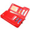 Capacious Women's Wallet Clutch Made of Genuine Leather CANPELLINI Wallet 21535 Red