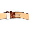[COXSWAIN] Coxwain Herren Gürtel aus echtem Leder, Braun Krokodilprägung, 30 mm breit, Hergestellt in Japan, CW20203-36