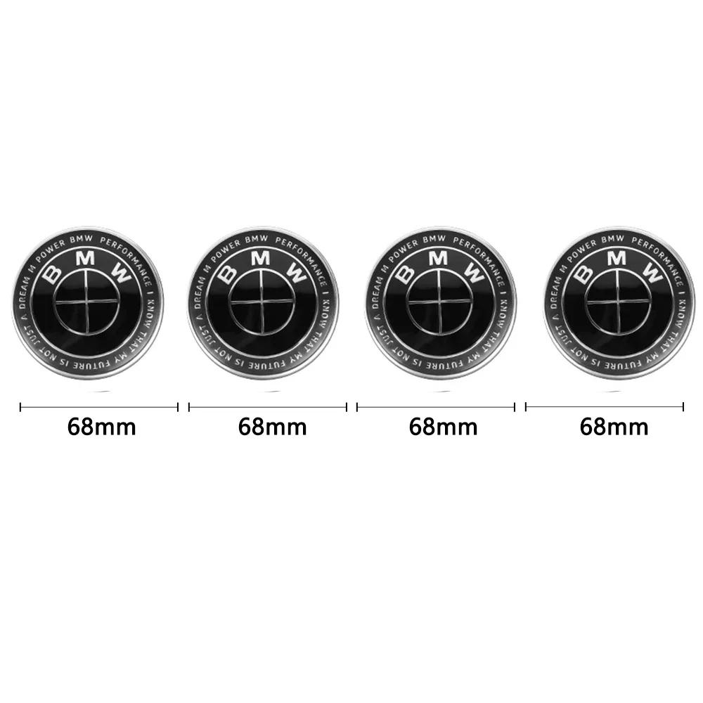 UZIS8 4Pcs 56MM/68MM Car Styling Wheel Center Cap Hub Covers For BMW G32 G30 G01 G02 G05 G06 G07 G26 G23 G22 F40 F20 Badge Accessories