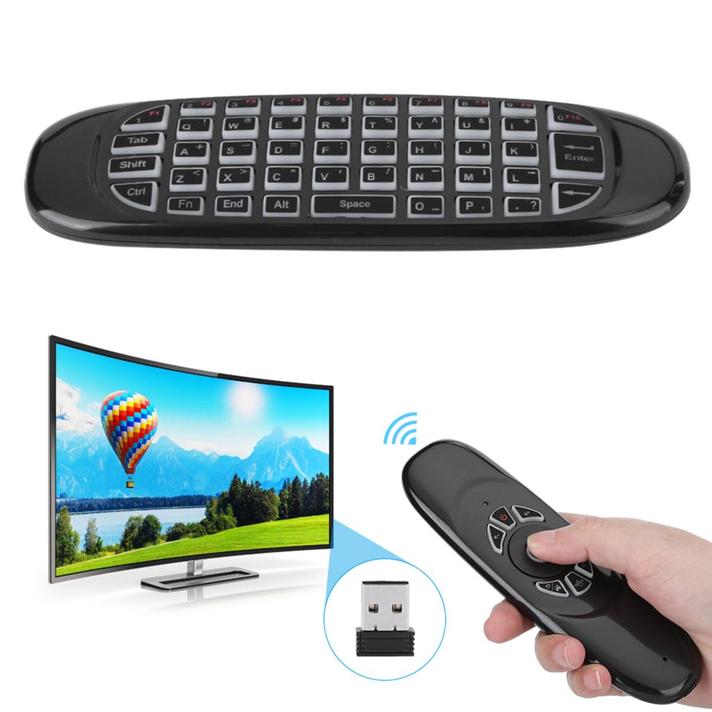2.4G Air Mouse Mini Wireless C120 Keyboard Voice SixAxis Gyroscope Remote Control