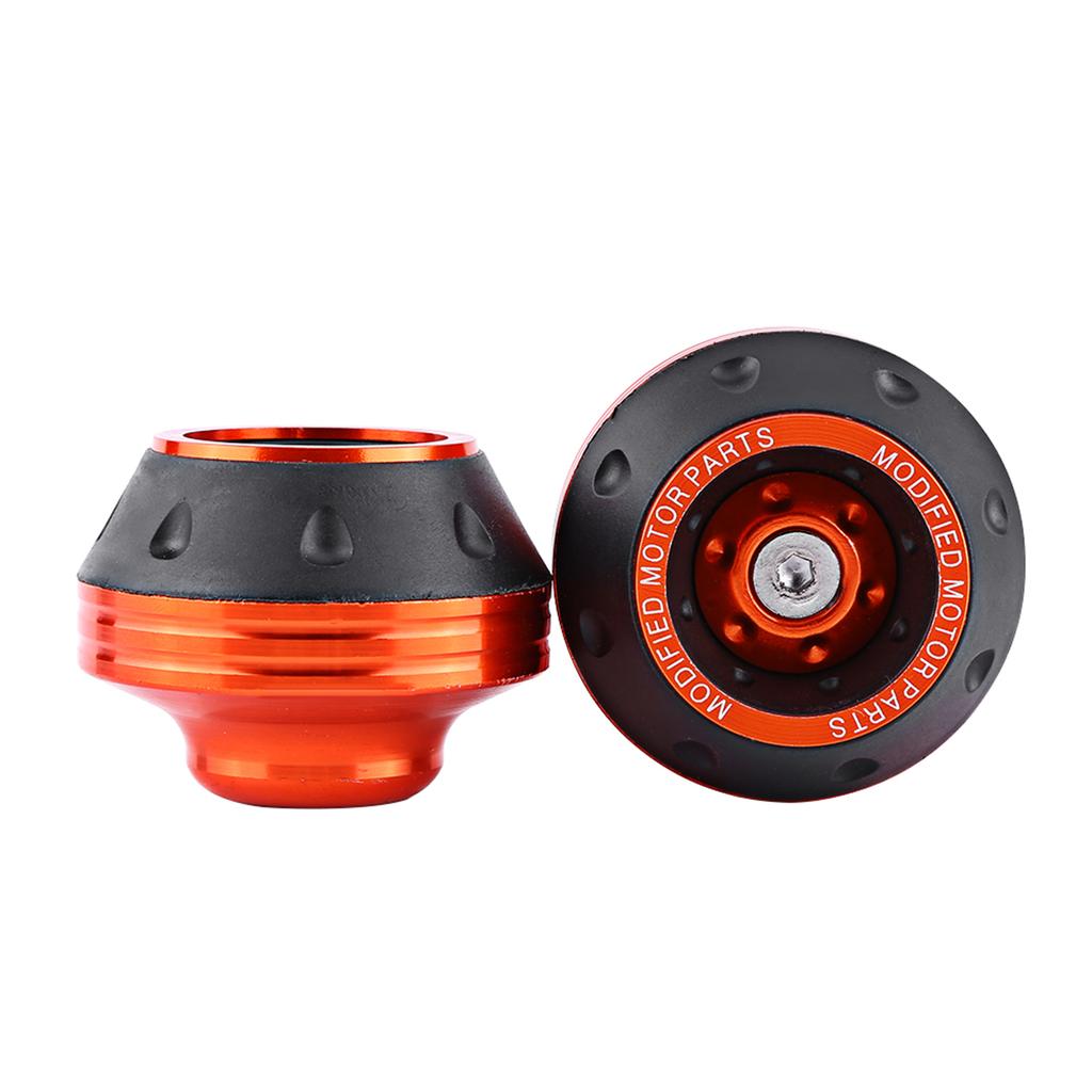 CNC Aluminium Forgaffel Hjul Ramme Sliders Motorsykkel Fall Protection Scooter Moped Orange