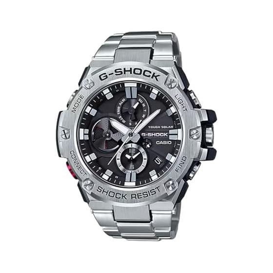 

[Casio] G-Shock Watch [Domestic Genuine Product] G-STEEL Smartphone Link GST-B100D-1AJF Men s Silver