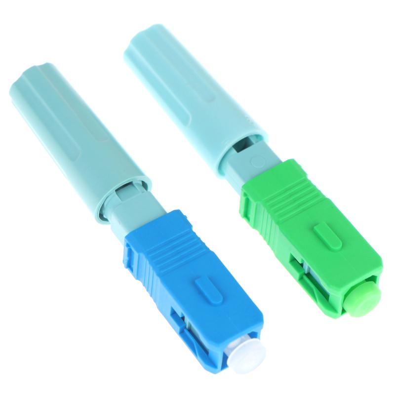 5Pcs Upc Apc Sm Single-Mode Fiber Optical Connector Ftth Tool Cold Connector Tool Upc Upc Fiber Optic Fast Connector