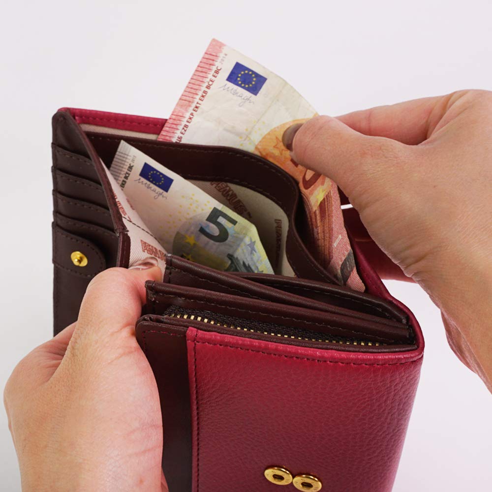 Character Green [Snoopy] Women's Wallet, Bi-fold, Goods, Embossed, Flap,