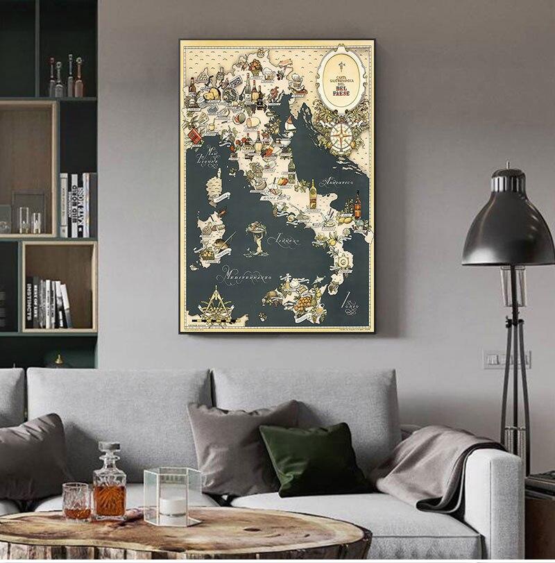 1949 Vintage Map Of Italy Food Adventure Maps Europe Retro Canvas Paintings Kraft Posters Wall Stickers Home Decor Family Gift At Affordable S Free Shipping Real Reviews With Photos Joom - Vintage Adventure Home Decor 1949 Vintage Map Of Italy Food Adventure Maps Europe Retro Canvas Paintings Kraft Posters Wall Stickers Home Decor Family Gift At Affordable S Free Shipping Real Reviews With Photos Joom - Vintage Adventure Home Decor