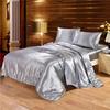 Pure Color Imitation Silk Bedding Set - Silky, Washable Four-Piece Sleep Set