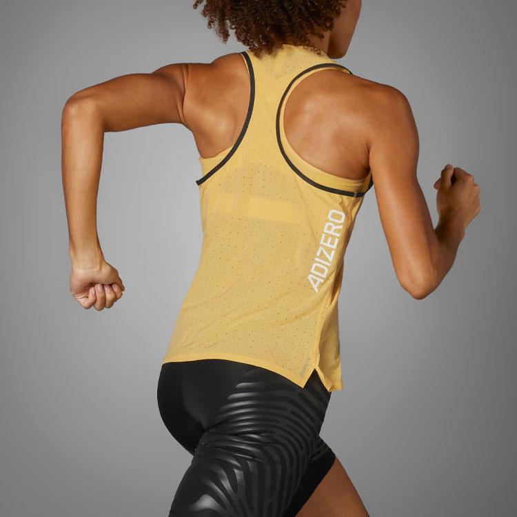Adidas Adizero Lauf-Tanktop Damen Tops Gelb IN1117