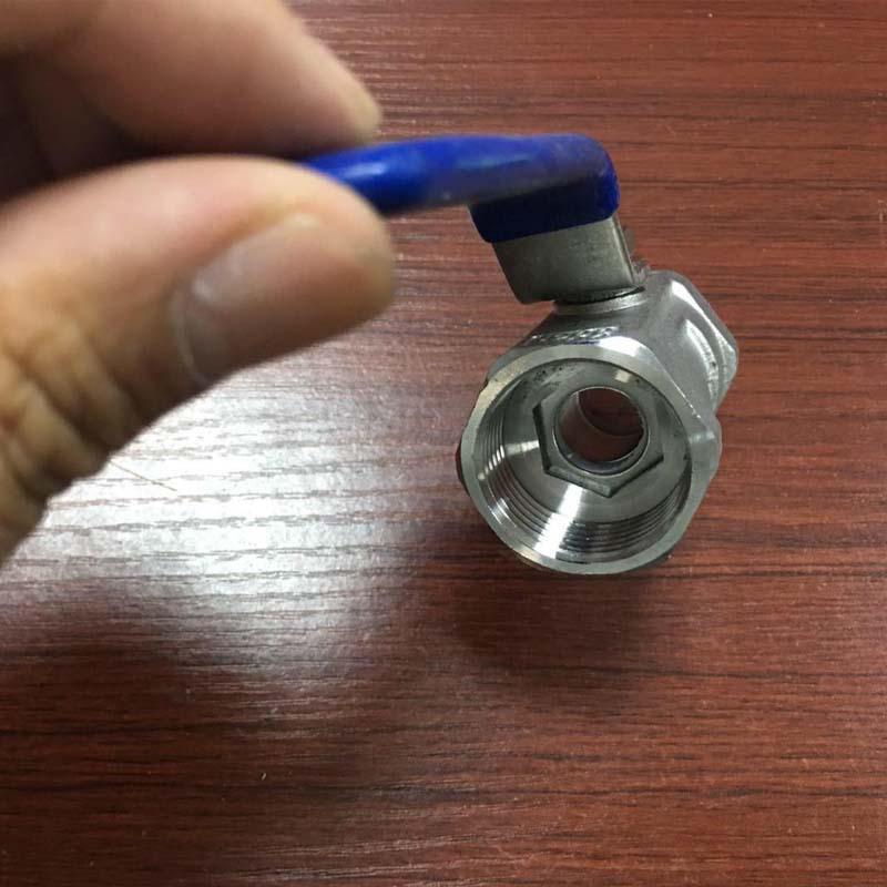 Heavy Duty 316L Stainless Steel One-Piece Floating Ball Valve, Internal Thread, DN15/DN20, Q11F-16P