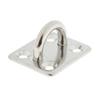 Stainless Steel Pad Eye Plate Square Hook Bracket for Boat Marine Equipment Sailing Shade Sail Yacht Accessories
