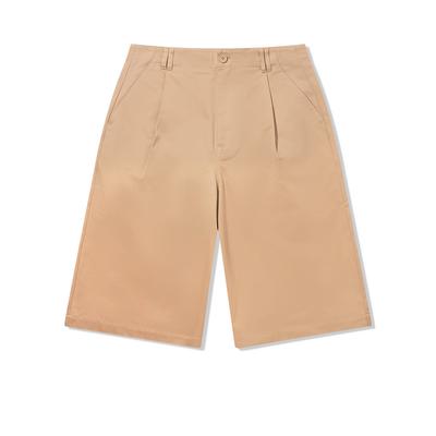 Li Ning X Insulaire Collaboration Solid Color Mid Waist Breathable Loose Versatile Seven Point Casual Shorts Men Shorts AKQV061-1