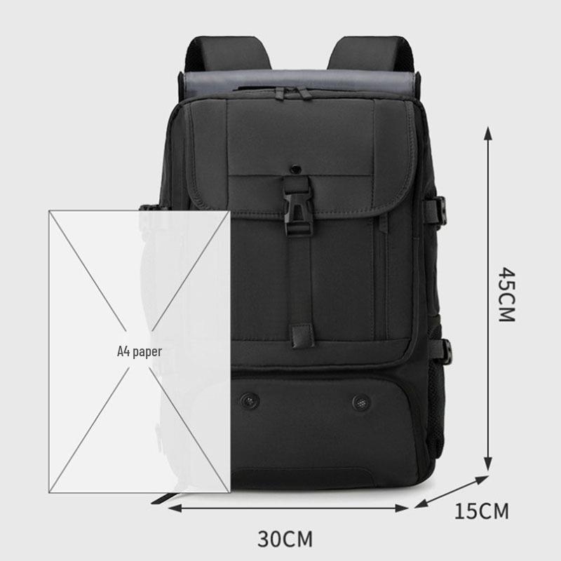 Men's Water-Resistant Business Travel Laptop Backpack, Large Capacity, Multi-Functional, Perfect for Short Trips