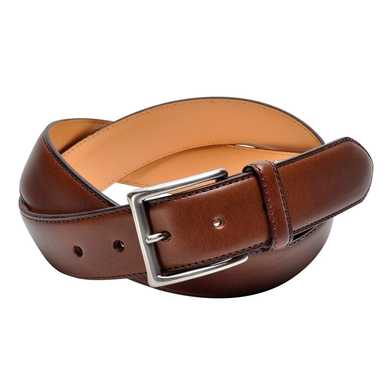 (Nagasawa Belt Industry) NB018 Genuine Leather Belt, Italian Buttero Thick Raised Belt [Genuine Leather] (Chocolate)