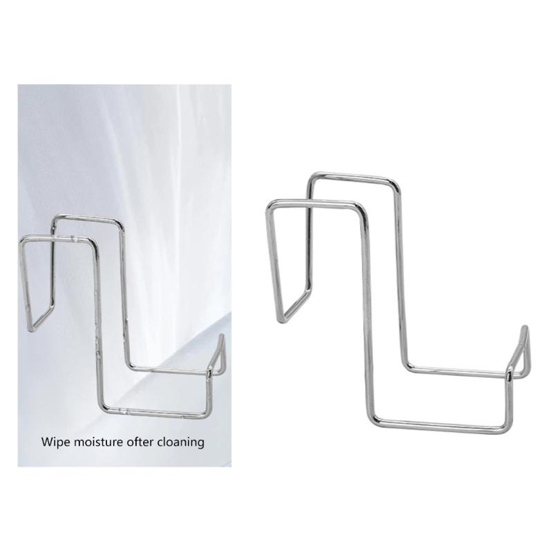 Stainless Steel Double Mount Sponge Holder for Kitchen Countertop or Wall Storage Promotes Hygiene and Orderliness