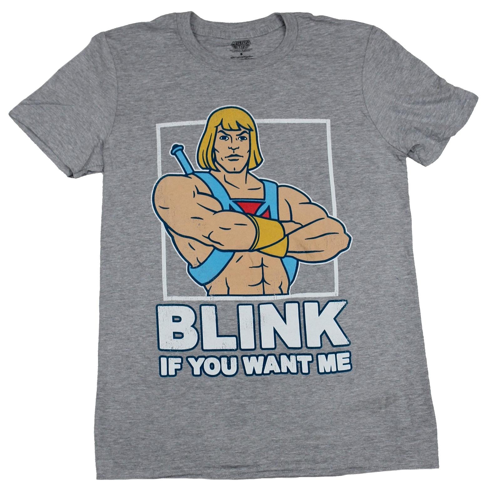 Masters of The Universe Mens T-Shirt -Blink if You want Me XXL