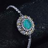 Luxury Full Diamond Imitation Natural Paraiba Bracelet Xiaohongshu Recommended Bracelet