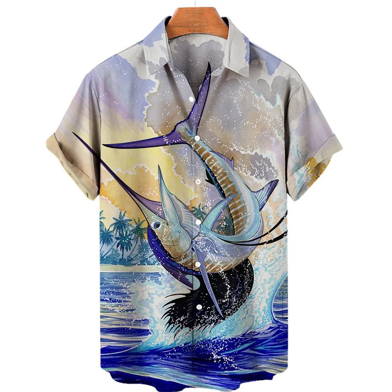 Chemise hawaïenne d'été à manches courtes pour homme, style Y2K, chemise décontractée pour homme, vêtements de mode urbaine pour homme