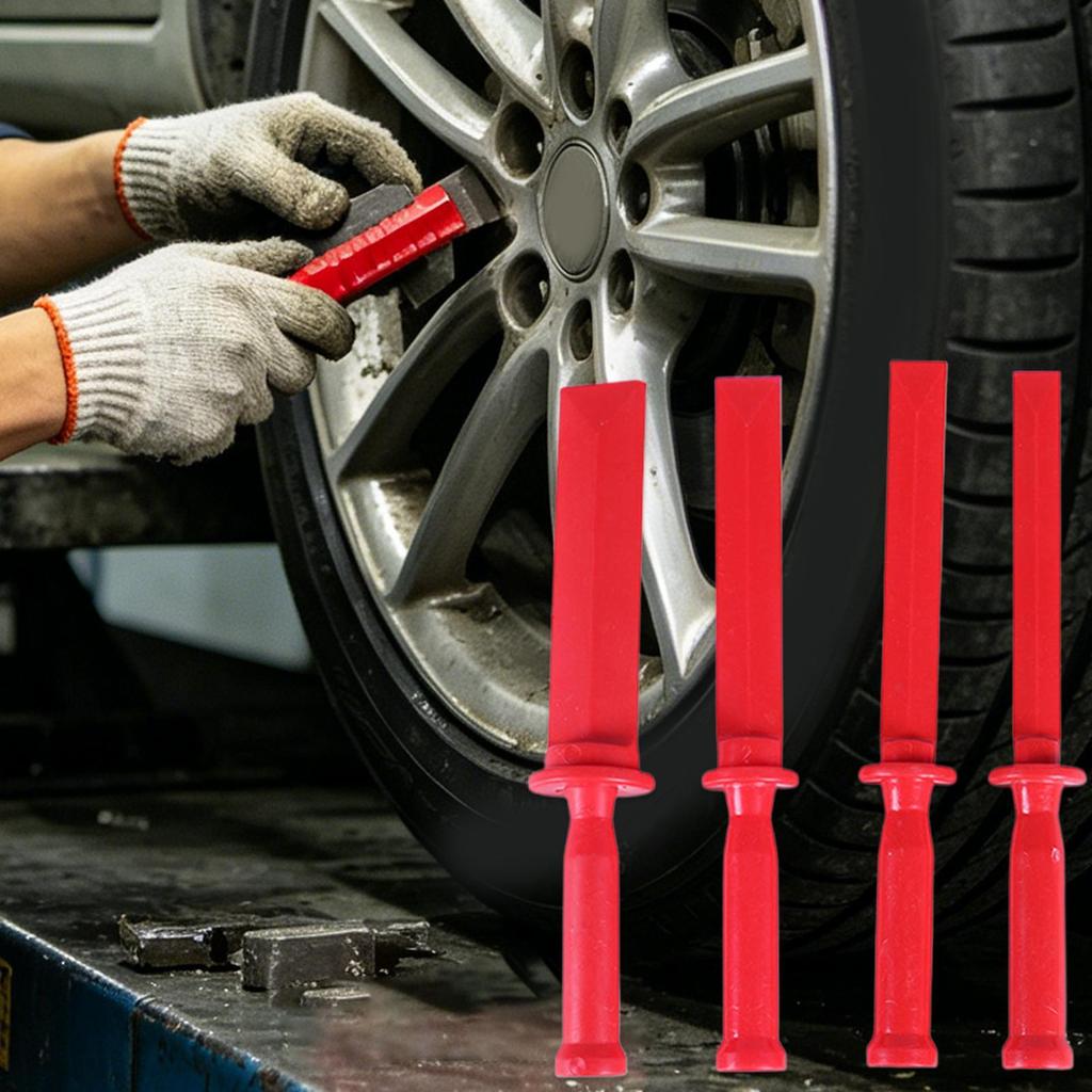 Wheel Weight Removal Tool Rim Adhesive Cleaning Chisel Scraper Set Tire Adhesive Remover Tool for Commercial Home Garage