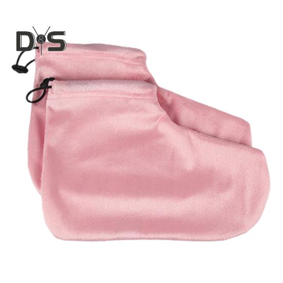 

1 комплект парафиновых перчаток, ботиночек, регулируемых по высоте, переносных, для ванны с воском, варежки, зимние, термальные, для спа, варежки для ног из парафина A розовый