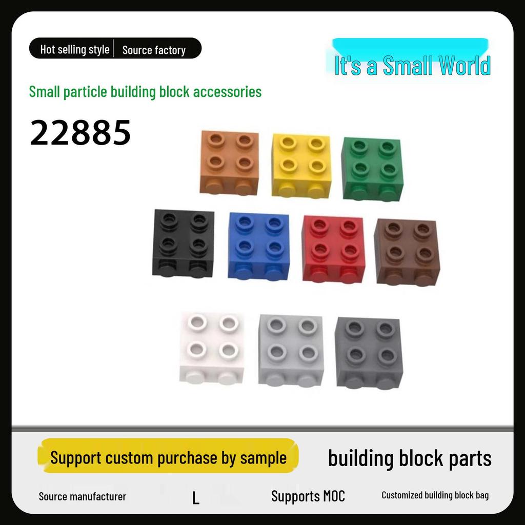 Small World Cross-border Building Blocks: Compatible with Lego, Two-sided 4-Hole 22885 Parts & Accessories
