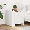 VidaXL Bedside table white 45x50x50 cm engineered wood, bedside cabinet, side table, bed cabinet, cabinet of 848297